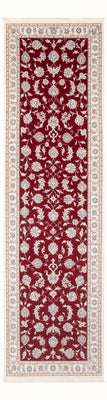 Tapis de couloir Tapis persan - Nain - Premium - 298 x 80 cm - rouge