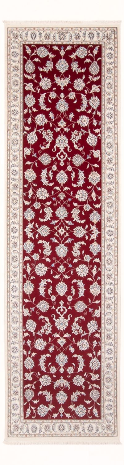 Tapis de couloir Tapis persan - Nain - Premium - 298 x 80 cm - rouge