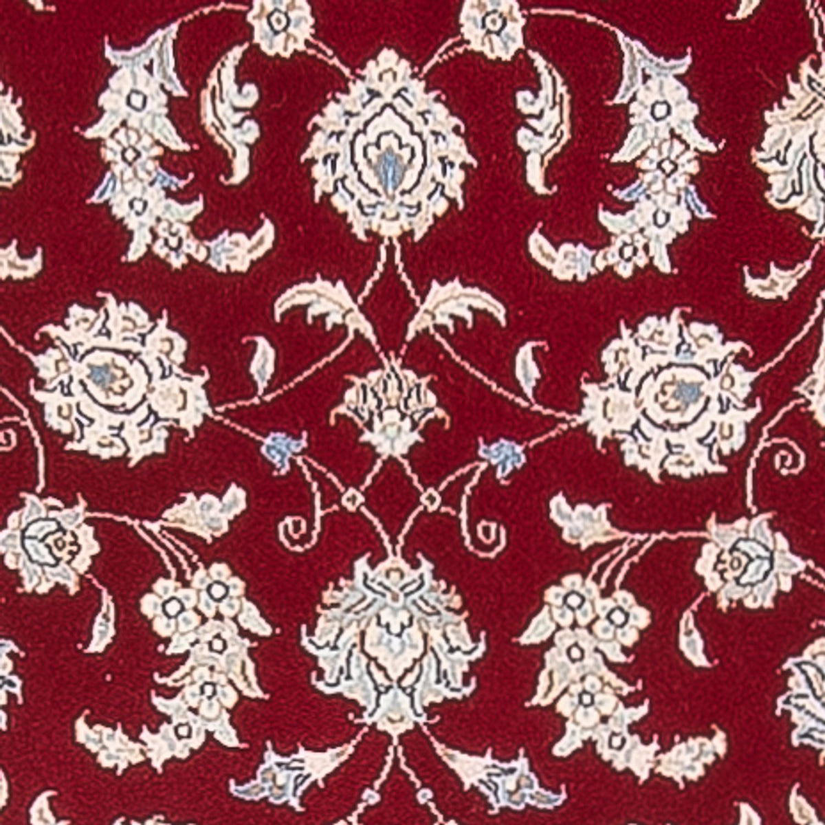 Tapis de couloir Tapis persan - Nain - Premium - 298 x 80 cm - rouge