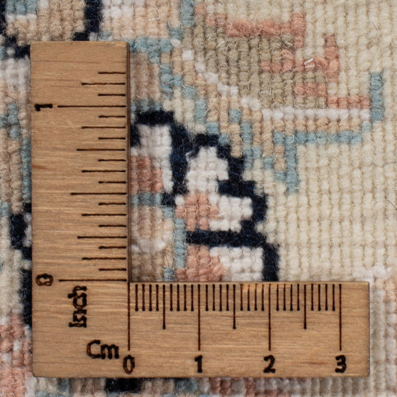 Tapis persan - Nain - 266 x 248 cm - bleu foncé