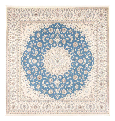 Tapis persan - Nain carré  - 252 x 248 cm - bleu clair