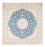 Tapis persan - Nain carré  - 252 x 248 cm - bleu clair