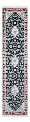 Tapis de couloir Tapis persan - Nain - Premium - 292 x 80 cm - bleu foncé