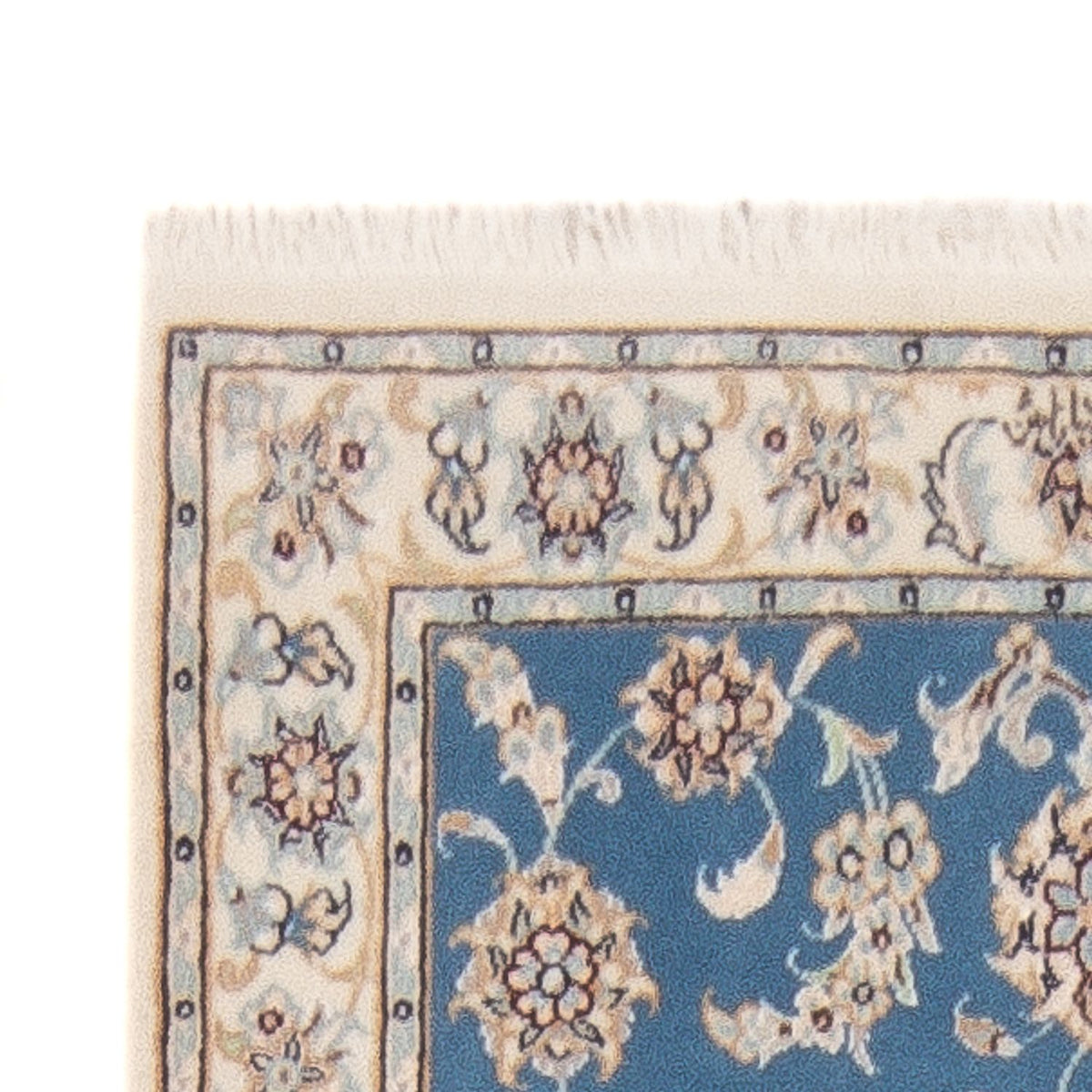 Tapis de couloir Tapis persan - Nain - Premium - 248 x 81 cm - bleu