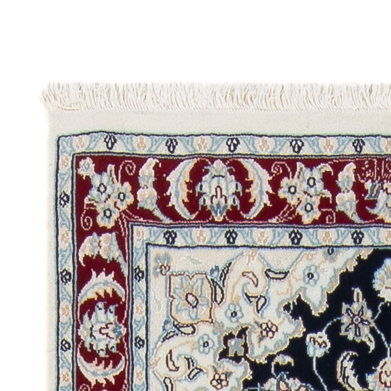 Tapis de couloir Tapis persan - Nain - Premium - 292 x 80 cm - bleu foncé