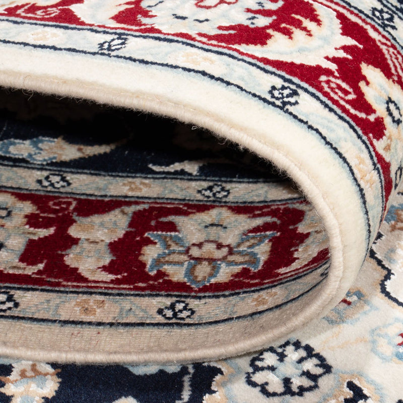 Tapis de couloir Tapis persan - Nain - Premium - 292 x 80 cm - bleu foncé