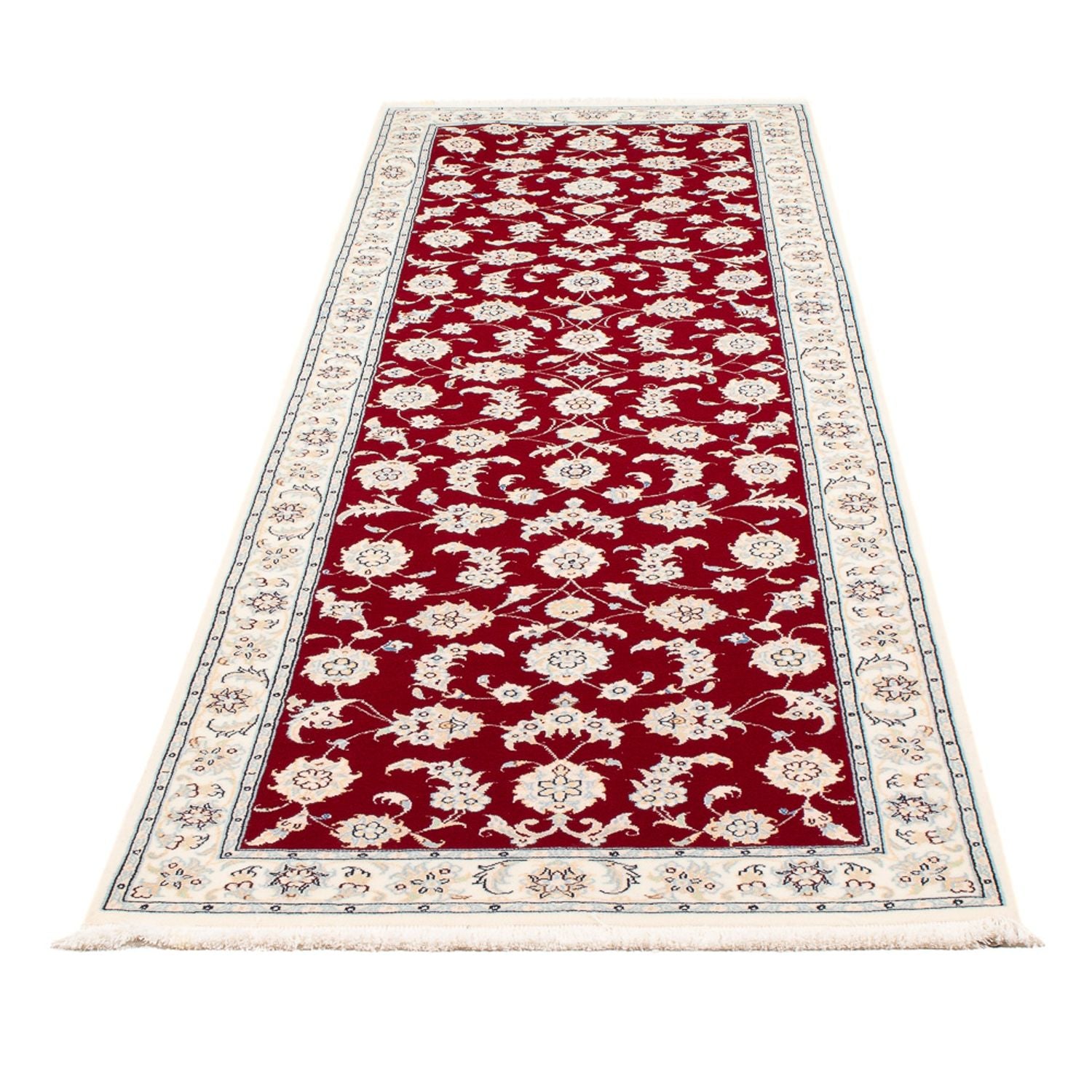 Tapis de couloir Tapis persan - Nain - Premium - 249 x 81 cm - rouge