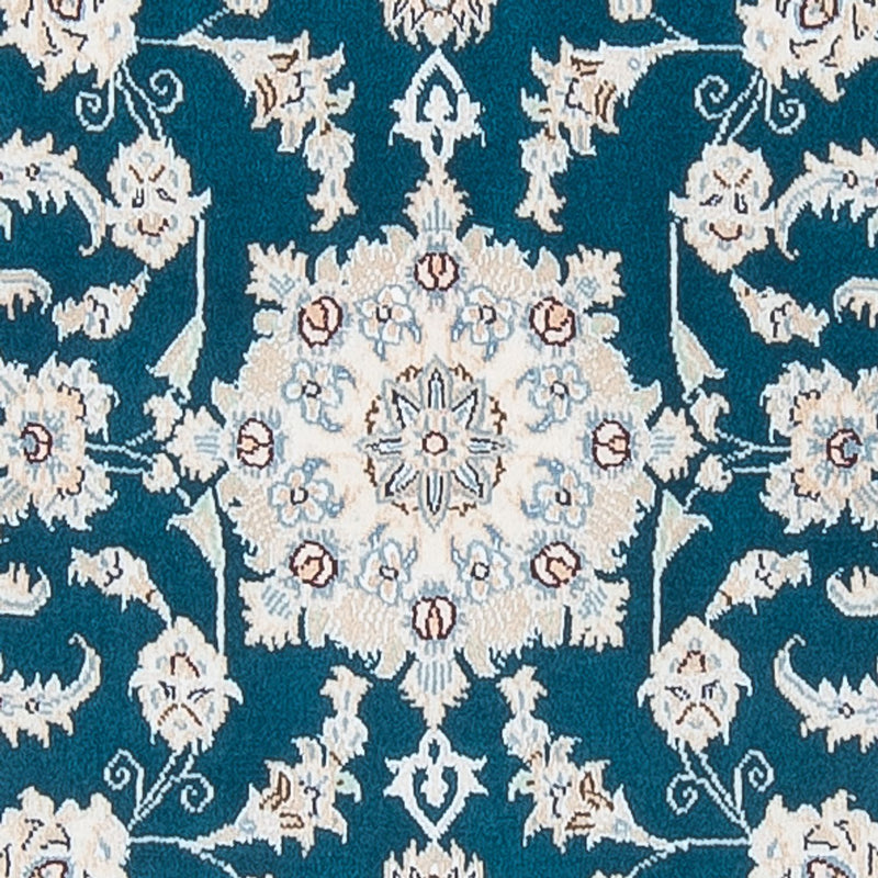Tapis de couloir Tapis persan - Nain - Premium - 298 x 81 cm - bleu foncé