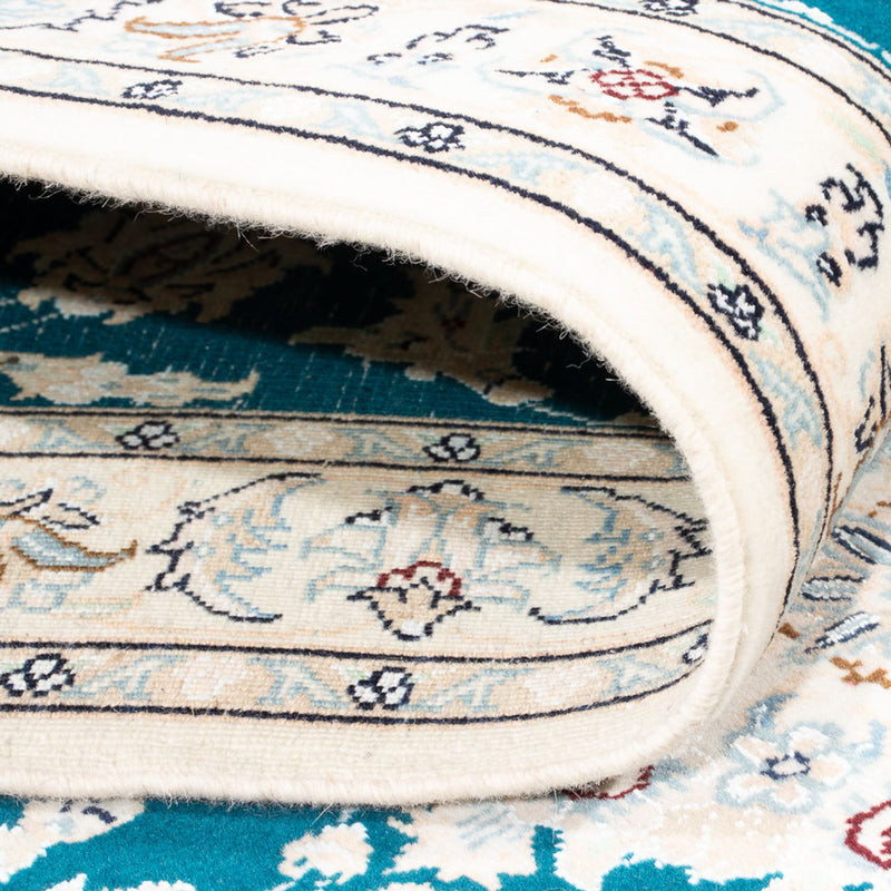 Tapis de couloir Tapis persan - Nain - Premium - 298 x 81 cm - bleu foncé