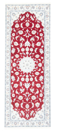 Tapis de couloir Tapis persan - Nain - Royal - 196 x 79 cm - rouge