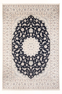 Tapis persan - Nain - Premium - 346 x 244 cm - bleu foncé