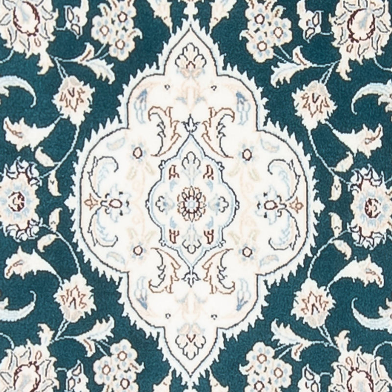 Tapis de couloir Tapis persan - Nain - Premium - 397 x 88 cm - bleu foncé