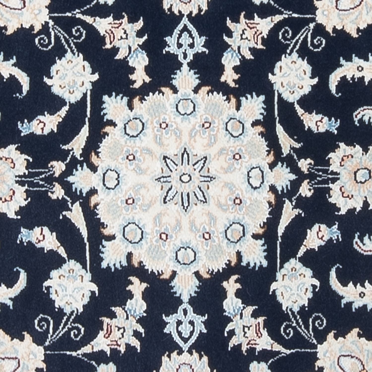 Tapis de couloir Tapis persan - Nain - Premium - 297 x 81 cm - bleu foncé