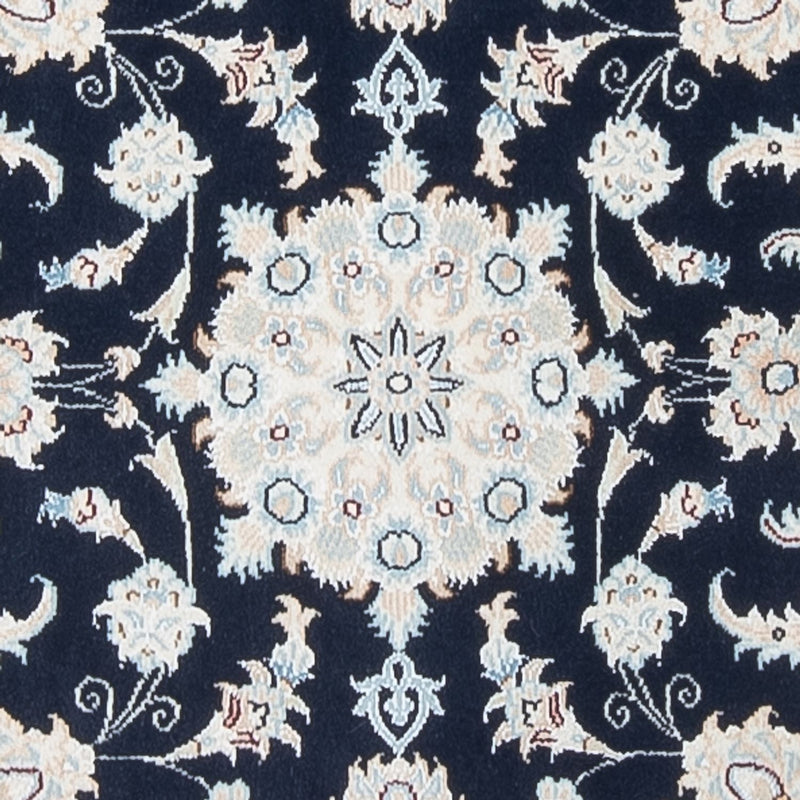 Tapis de couloir Tapis persan - Nain - Premium - 297 x 81 cm - bleu foncé