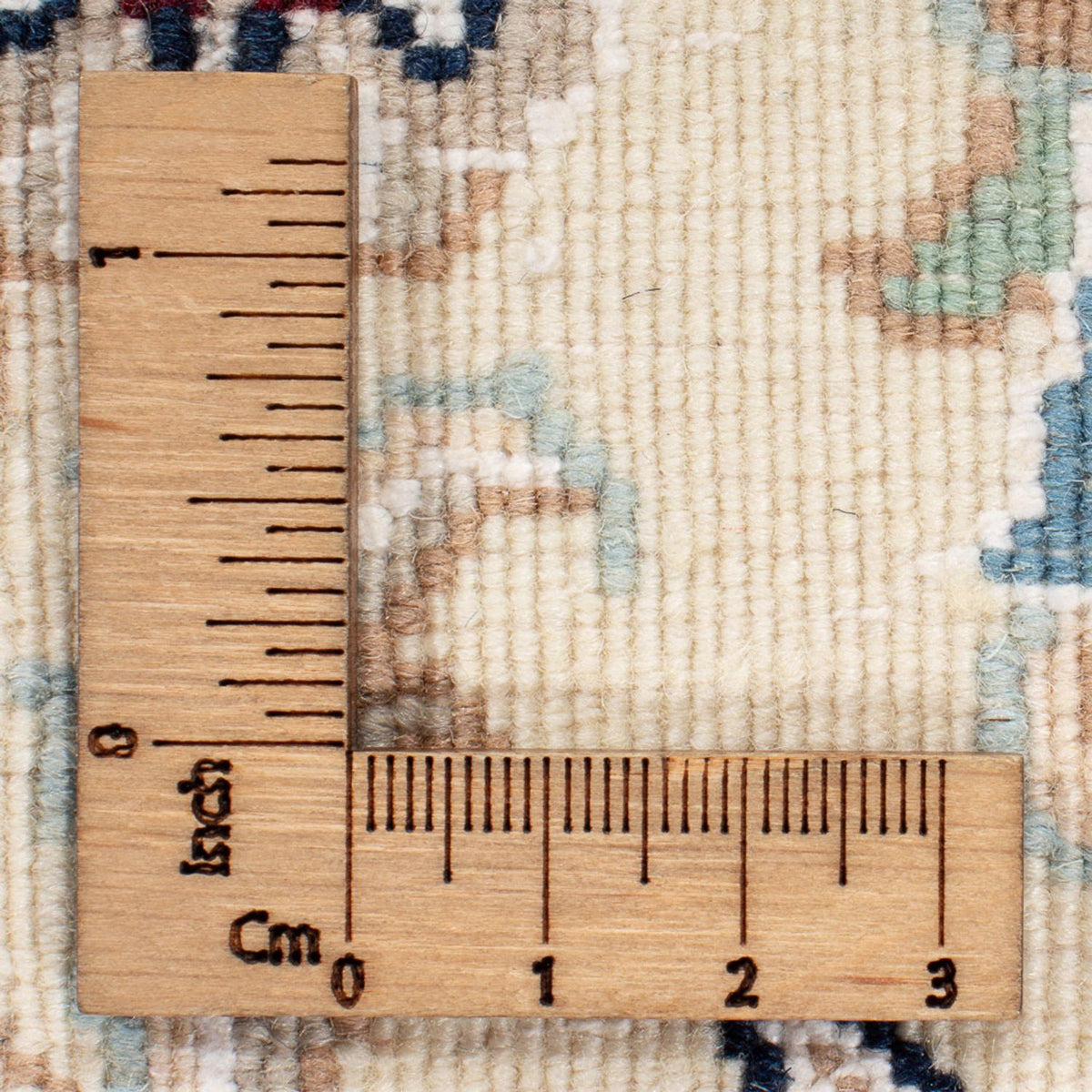 Tapis persan - Nain ronde  - 200 x 200 cm - bleu clair