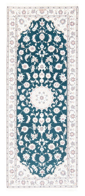Tapis de couloir Tapis persan - Nain - Royal - 200 x 81 cm - vert