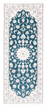 Tapis de couloir Tapis persan - Nain - Royal - 200 x 81 cm - vert