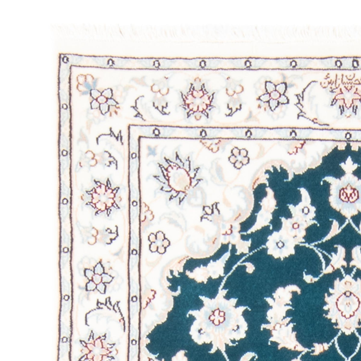 Tapis de couloir Tapis persan - Nain - Royal - 200 x 81 cm - vert