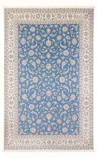 Tapis persan - Nain - Premium - 302 x 200 cm - bleu clair
