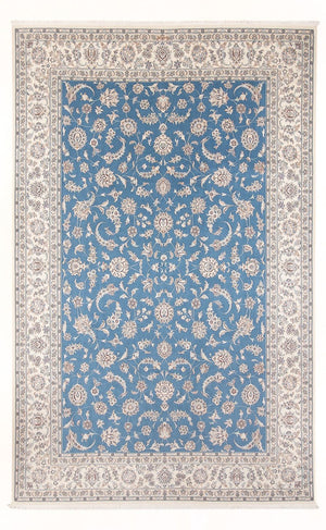 Tapis persan - Nain - Premium - 302 x 200 cm - bleu clair