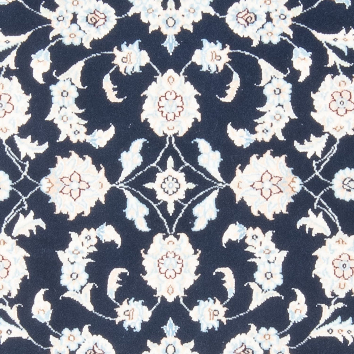 Tapis de couloir Tapis persan - Nain - Royal - 200 x 80 cm - bleu foncé