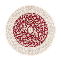 Tapis persan - Nain ronde  - 200 x 200 cm - rouge