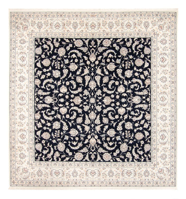 Tapis persan - Nain - 261 x 249 cm - bleu foncé