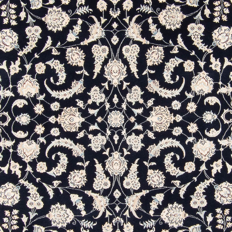 Tapis persan - Nain - 261 x 249 cm - bleu foncé