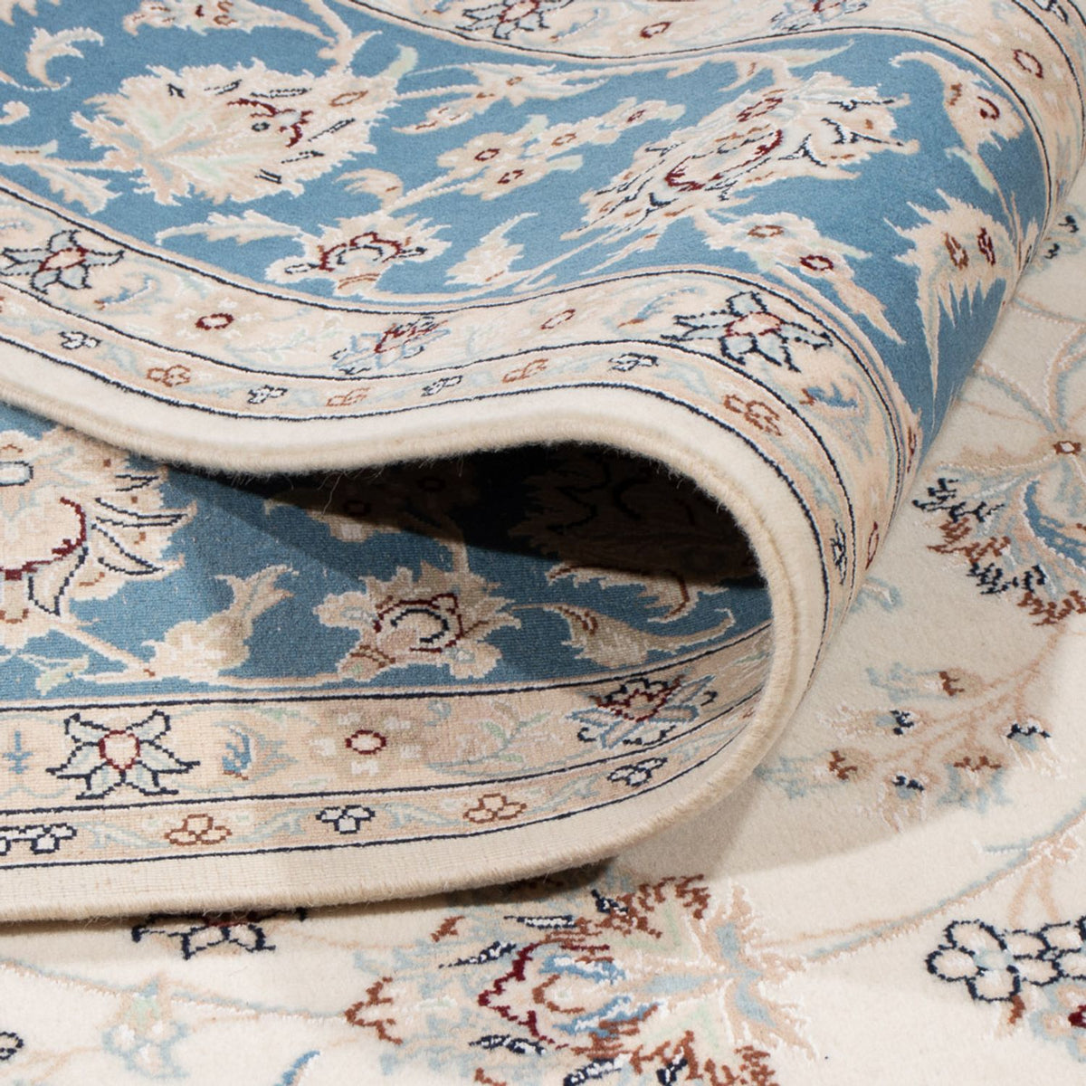 Tapis persan - Nain - 259 x 228 cm - crème