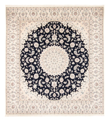 Tapis persan - Nain - 268 x 245 cm - bleu foncé