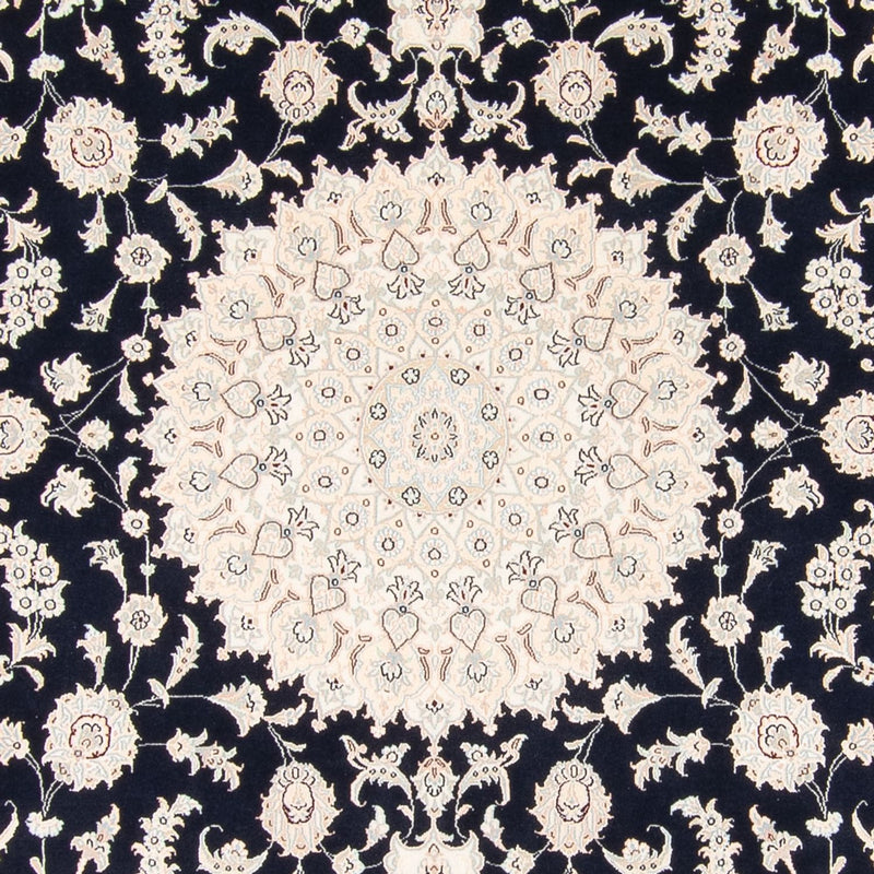 Tapis persan - Nain - 268 x 245 cm - bleu foncé