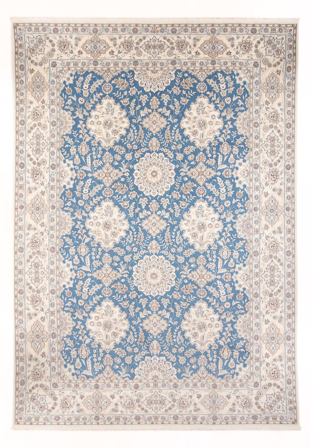 Tapis persan - Nain - Premium - 335 x 247 cm - bleu clair