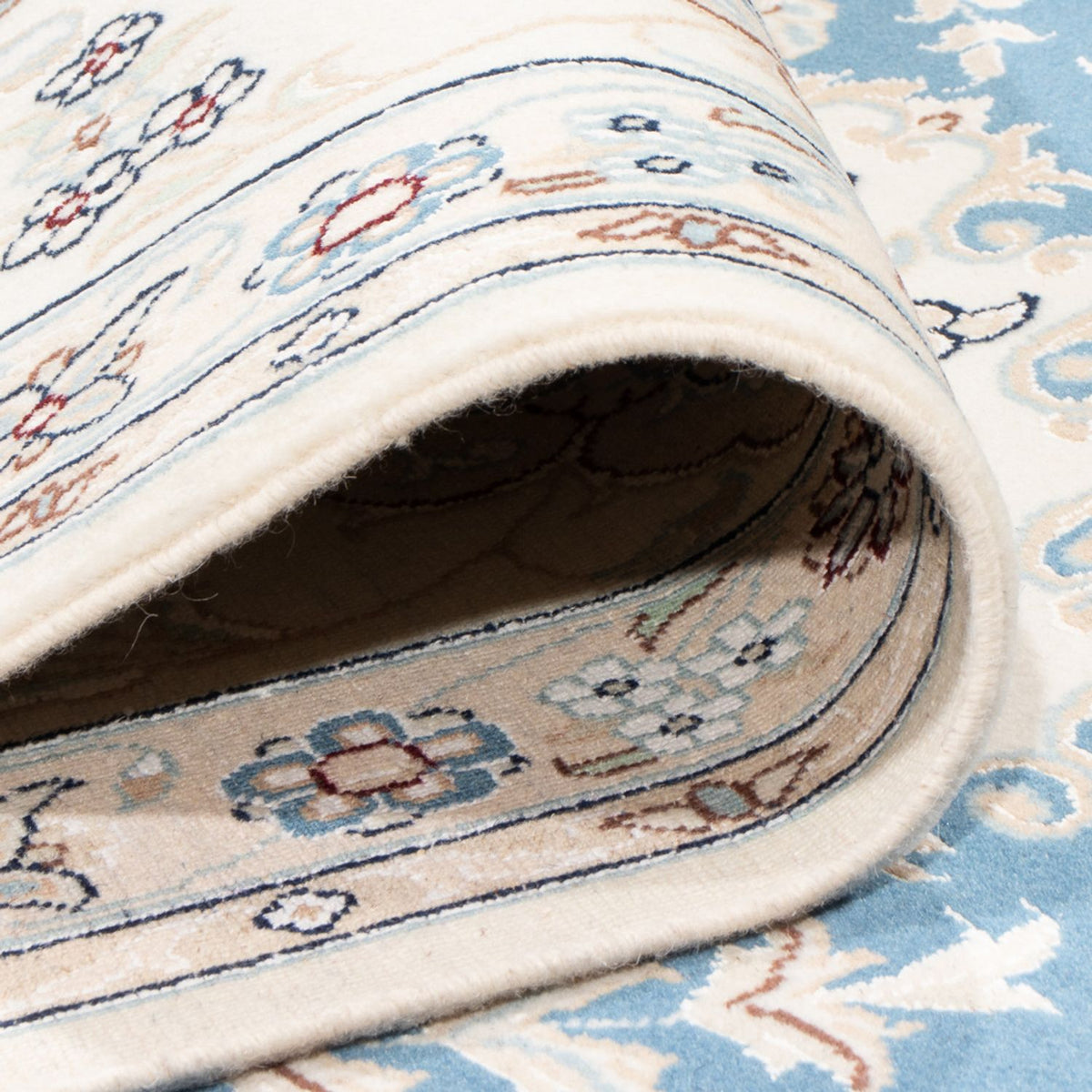 Tapis persan - Nain - Premium - 335 x 247 cm - bleu clair