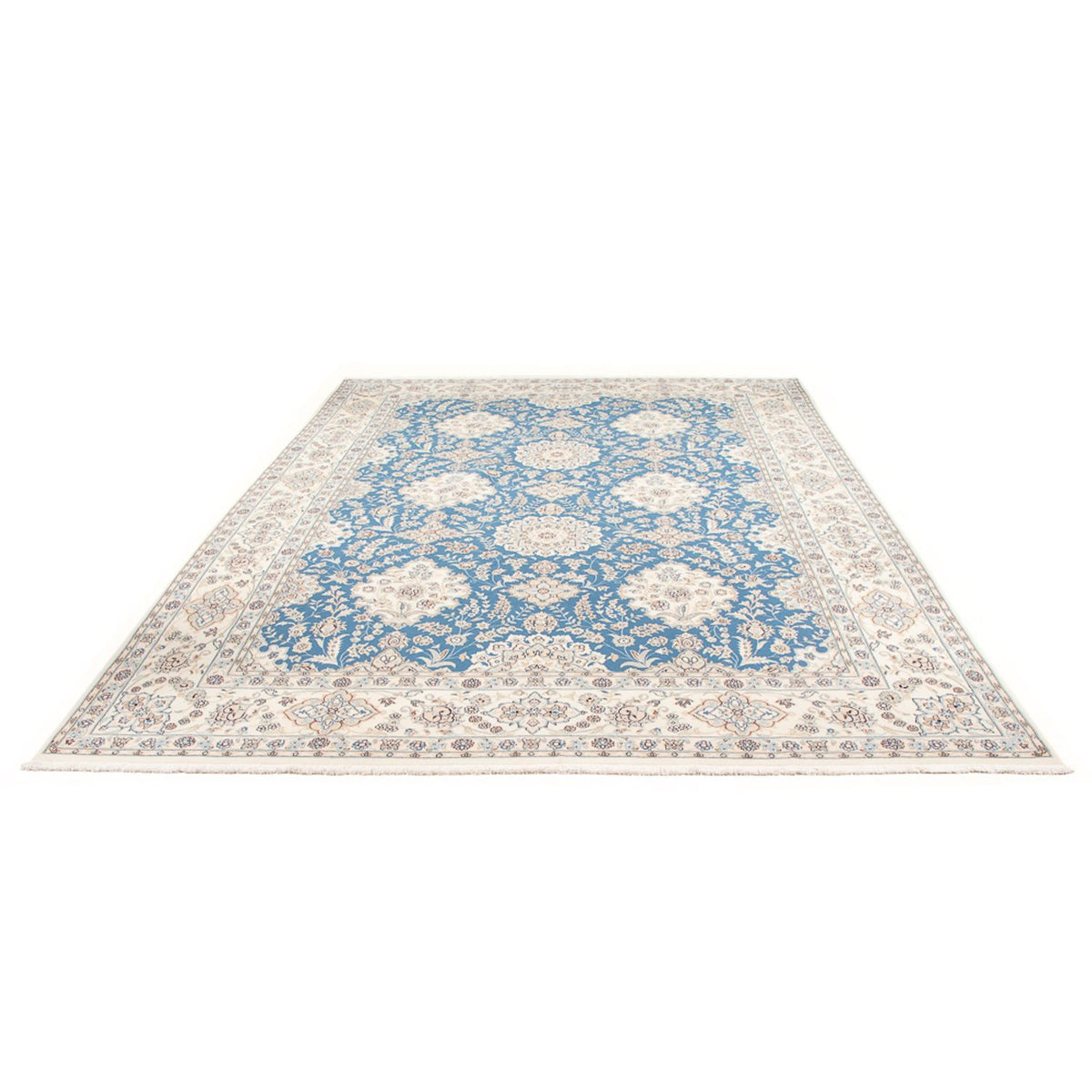 Tapis persan - Nain - Premium - 335 x 247 cm - bleu clair