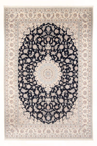Tapis persan - Nain - Premium - 342 x 246 cm - bleu foncé