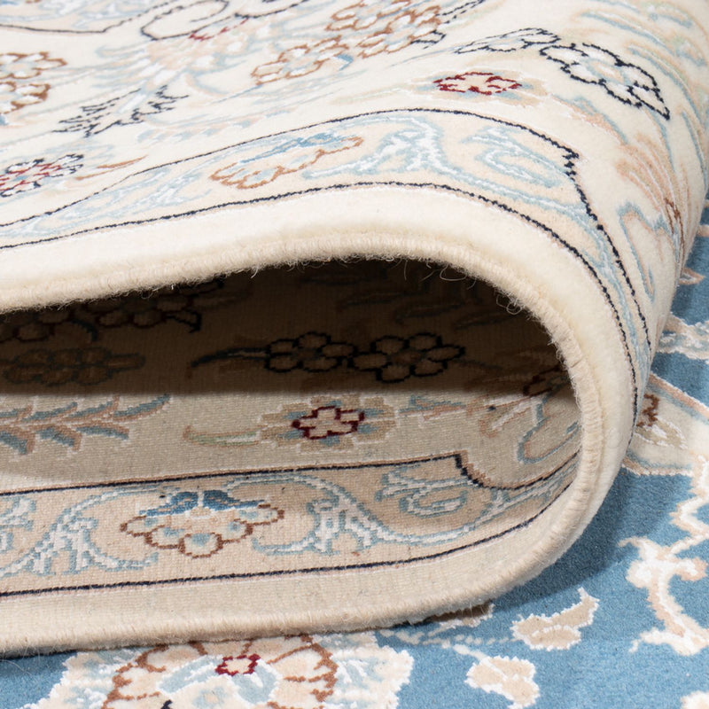 Tapis persan - Nain - Premium - 304 x 198 cm - bleu clair