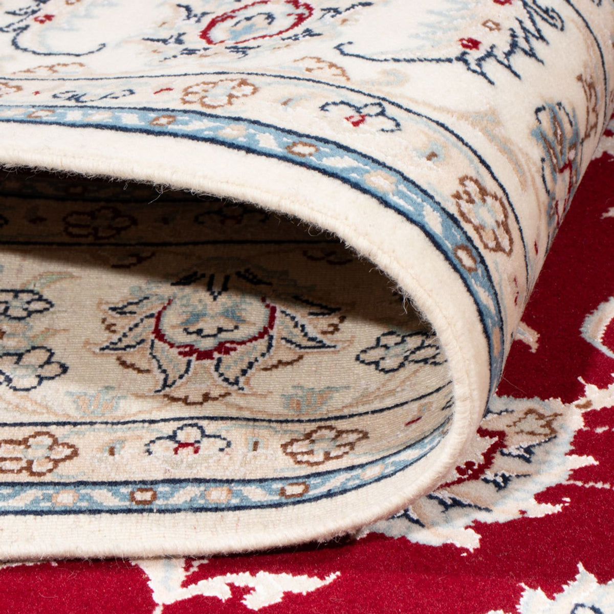 Tapis persan - Nain - Royal - 197 x 149 cm - rouge