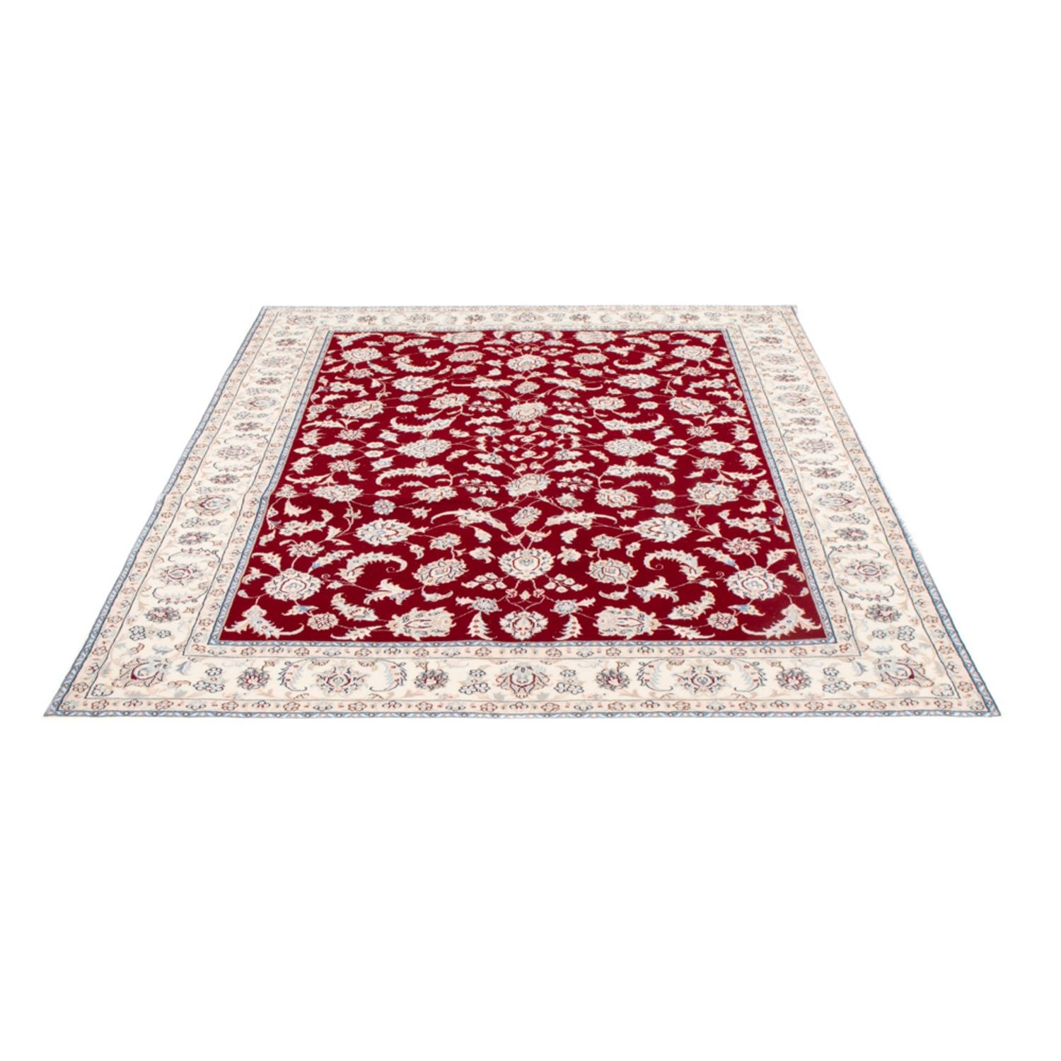 Tapis persan - Nain - Royal - 197 x 149 cm - rouge