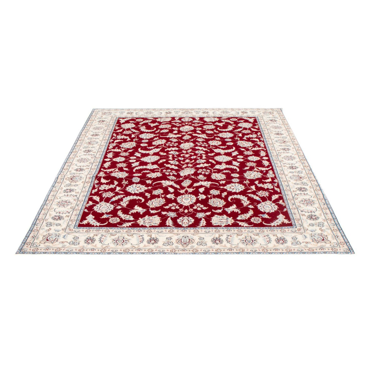 Tapis persan - Nain - Royal - 197 x 149 cm - rouge