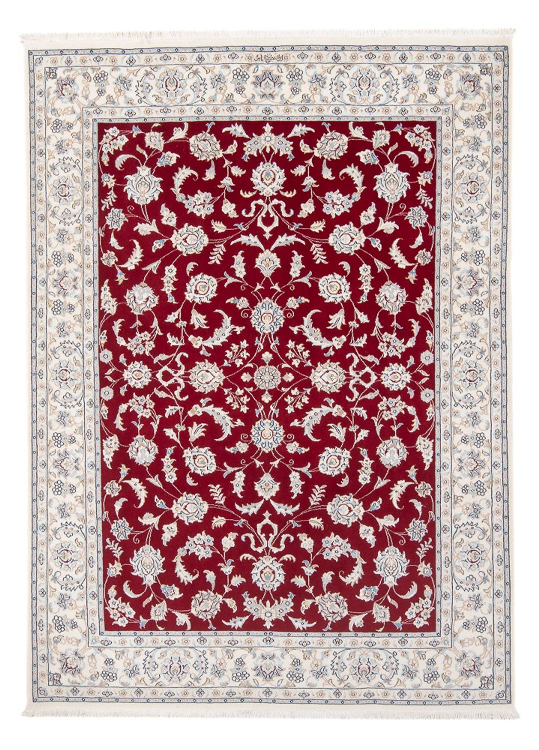 Tapis persan - Nain - Premium - 197 x 150 cm - rouge