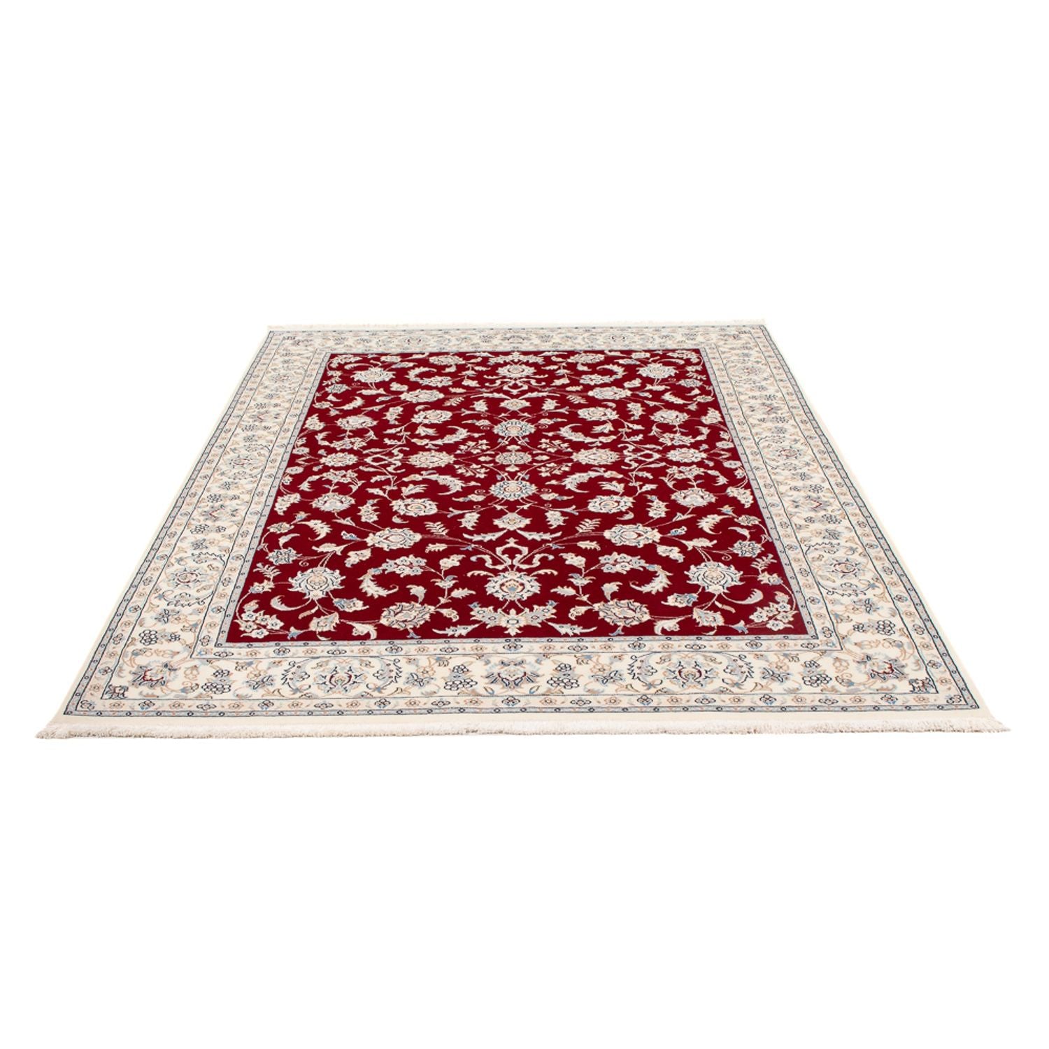 Tapis persan - Nain - Premium - 197 x 150 cm - rouge