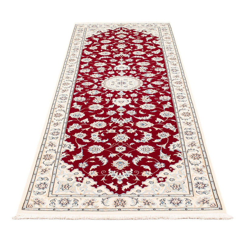 Tapis de couloir Tapis persan - Nain - Premium - 254 x 82 cm - rouge