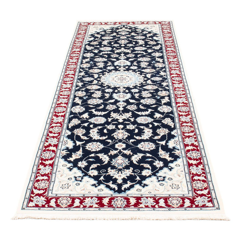Tapis de couloir Tapis persan - Nain - Premium - 259 x 80 cm - bleu foncé