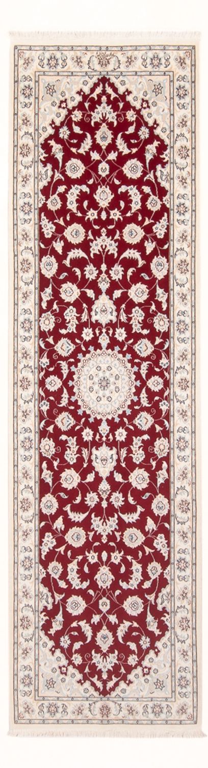 Tapis de couloir Tapis persan - Nain - Premium - 248 x 81 cm - rouge