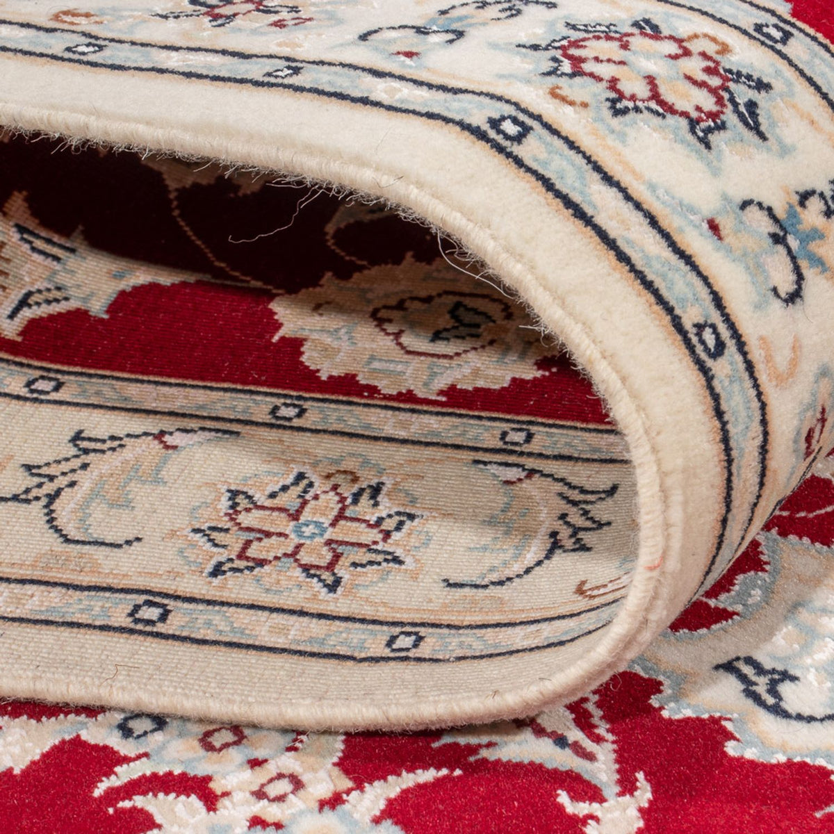 Tapis de couloir Tapis persan - Nain - Premium - 248 x 81 cm - rouge