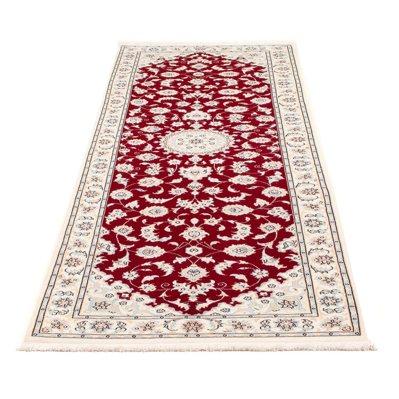 Tapis de couloir Tapis persan - Nain - Premium - 248 x 81 cm - rouge