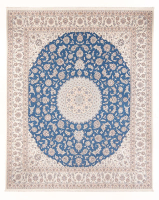 Tapis persan - Nain - Premium - 296 x 248 cm - bleu clair