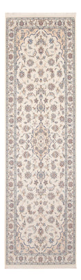 Tapis de couloir Tapis persan - Nain - Premium - 253 x 82 cm - crème