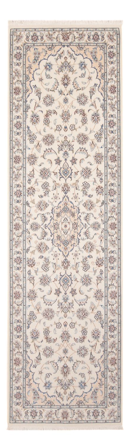 Tapis de couloir Tapis persan - Nain - Premium - 253 x 82 cm - crème