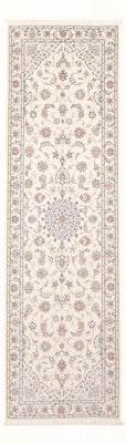 Tapis de couloir Tapis persan - Nain - Premium - 252 x 82 cm - crème